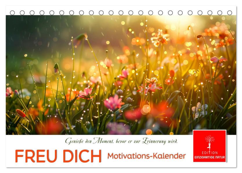 Freu Dich Motivations-Kalender (Tischkalender 2027 DIN A5 quer) CALVENDO Monatskalender