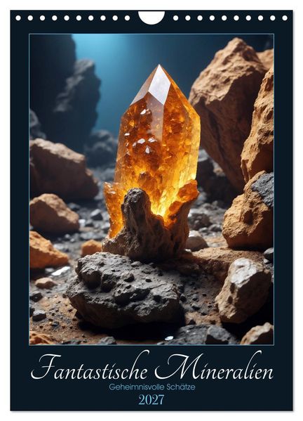 Fantastische Mineralien - Geheimnisvolle Schätze (Wandkalender 2027 DIN A4 hoch) CALVENDO Monatskalender