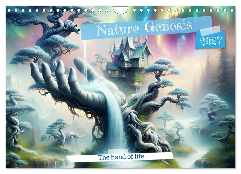 Nature Genesis - The hand of life (Wall Calendar 2027 DIN A4 landscape) CALVENDO 12 Month Wall Calendar