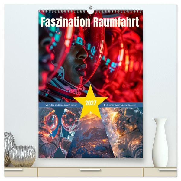 Faszination Raumfahrt (hochwertiger Premium Wandkalender 2027 DIN A2 hoch) Kunstdruck in Hochglanz