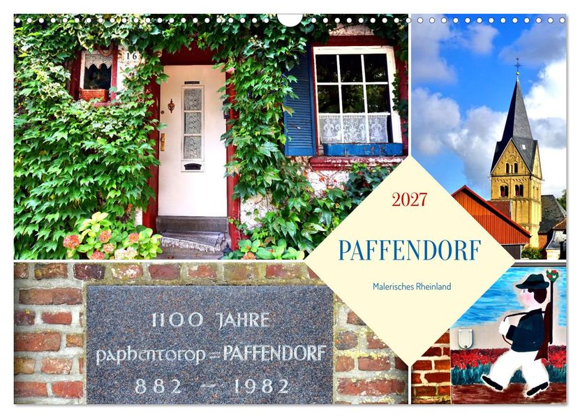 PAFFENDORF - Malerisches Rheinland (Wandkalender 2027 DIN A3 quer) CALVENDO Monatskalender