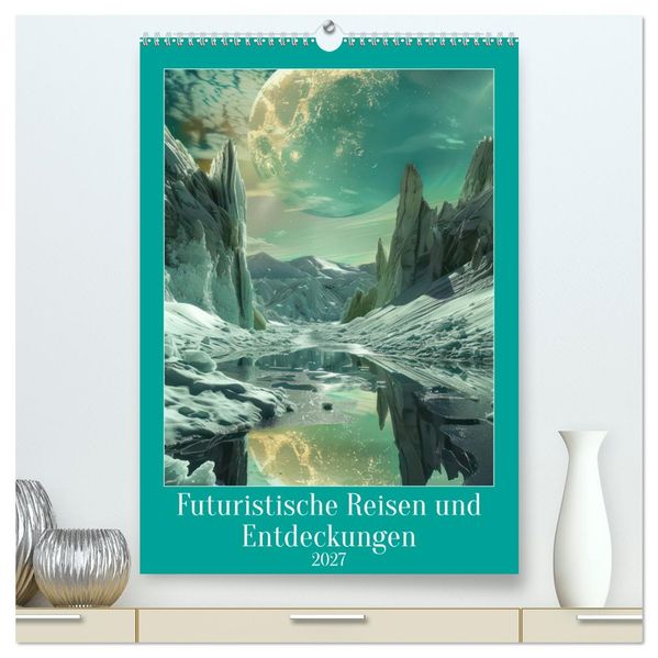 Futuristische Reisen und Entdeckungen (hochwertiger Premium Wandkalender 2027 DIN A2 hoch) Kunstdruck in Hochglanz