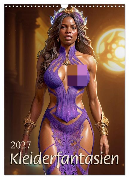 Kleiderfantasien (Wandkalender 2027 DIN A3 hoch) CALVENDO Monatskalender