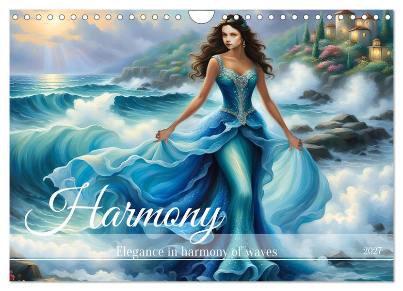 Harmony - Elegance in harmony of waves (Wall Calendar 2027 DIN A4 landscape) CALVENDO 12 Month Wall Calendar