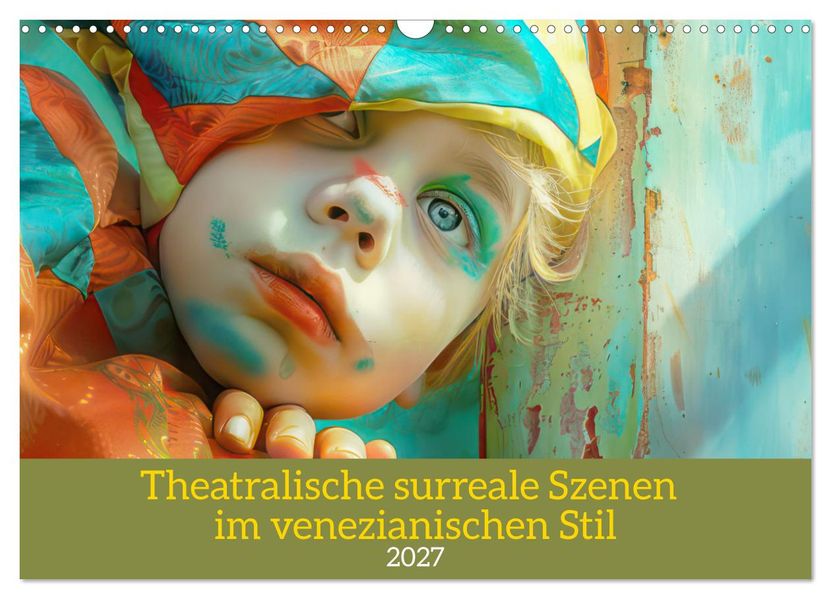 Theatralische surreale Szenen im venezianischen Stil (Wandkalender 2027 DIN A3 quer) CALVENDO Monatskalender