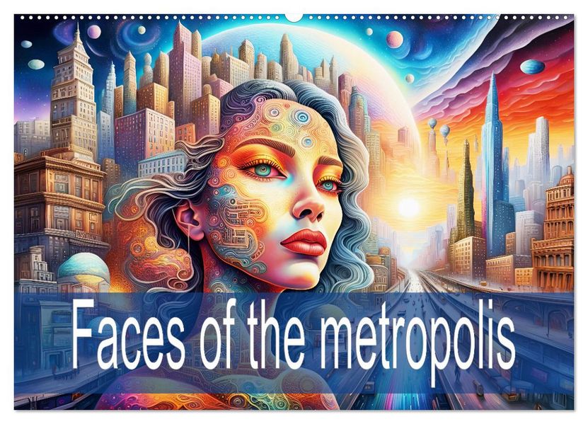 Faces of the metropolis (Wall Calendar 2027 DIN A2 landscape) CALVENDO 12 Month Wall Calendar
