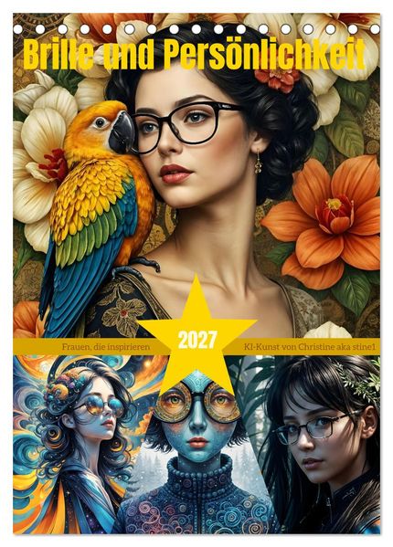 Brille und Persönlichkeit (Tischkalender 2027 DIN A5 hoch) CALVENDO Monatskalender