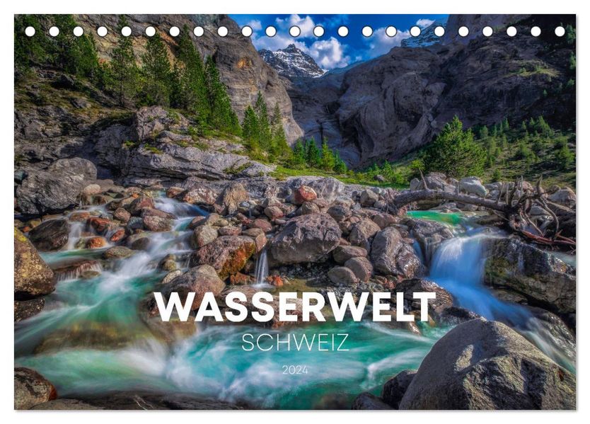 Wasserwelt Schweiz (Tischkalender 2027 DIN A5 quer) CALVENDO Monatskalender