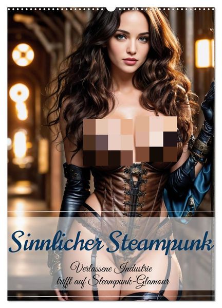 Sinnlicher Steampunk (Wandkalender 2027 DIN A2 hoch) CALVENDO Monatskalender