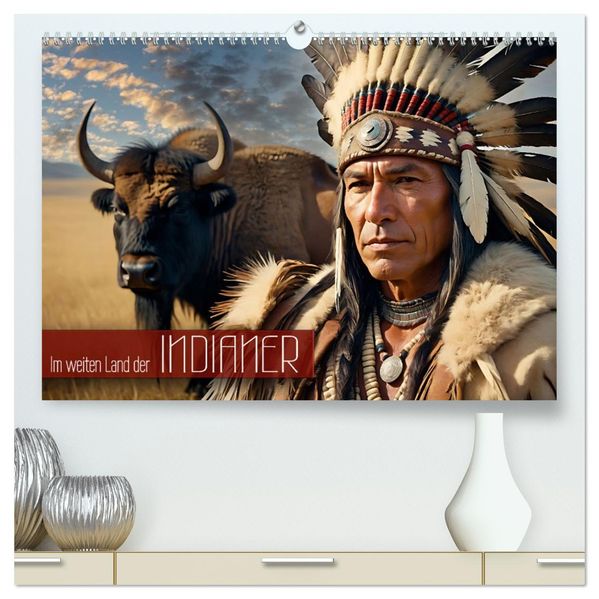 Im weiten Land der Indianer (hochwertiger Premium Wandkalender 2027 DIN A2 quer) Kunstdruck in Hochglanz