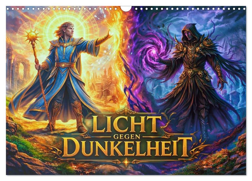 Licht gegen Dunkelheit (Wandkalender 2027 DIN A3 quer) CALVENDO Monatskalender