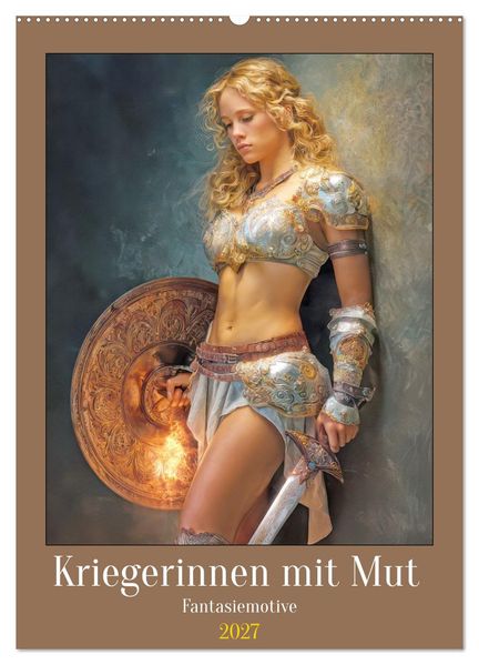Kriegerinnen mit Mut - Fantasiemotive (Wandkalender 2027 DIN A2 hoch) CALVENDO Monatskalender
