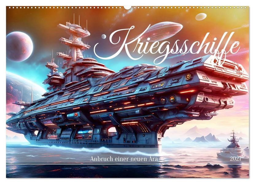 Kriegsschiffe Anbruch einer neuen Ära (Wandkalender 2027 DIN A2 quer) CALVENDO Monatskalender