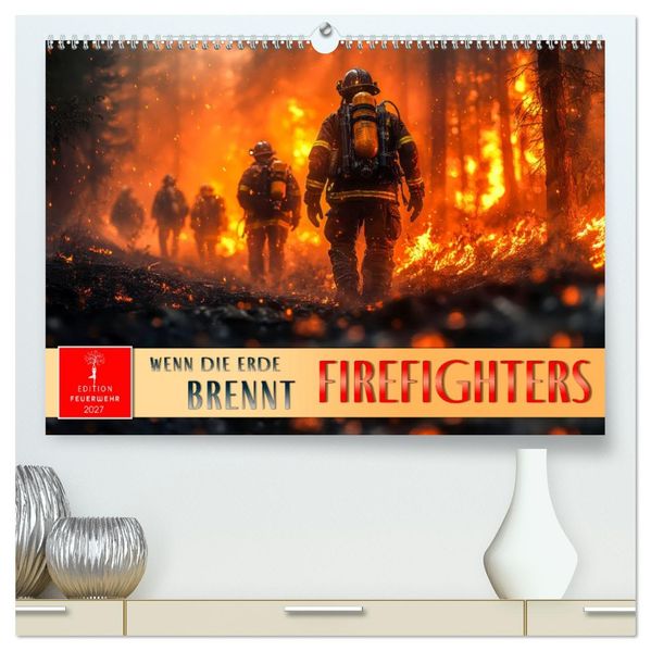 Firefighters - wenn die Erde brennt (hochwertiger Premium Wandkalender 2027 DIN A2 quer) Kunstdruck in Hochglanz