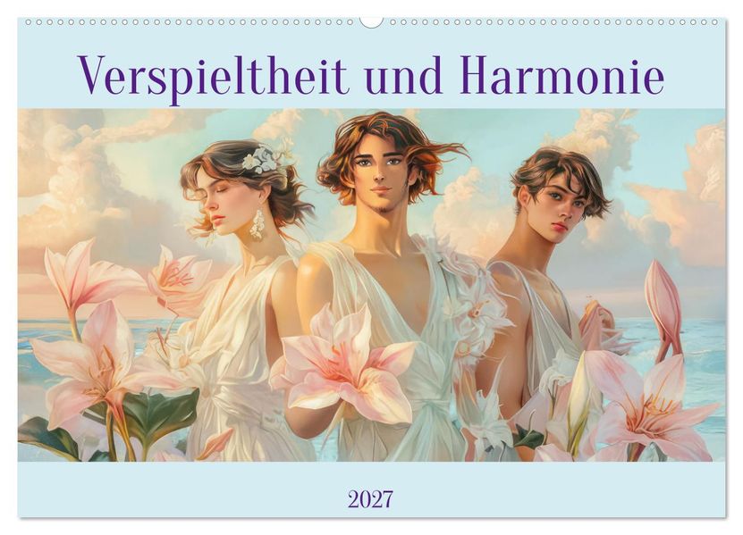 Verspieltheit und Harmonie (Wandkalender 2027 DIN A2 quer) CALVENDO Monatskalender