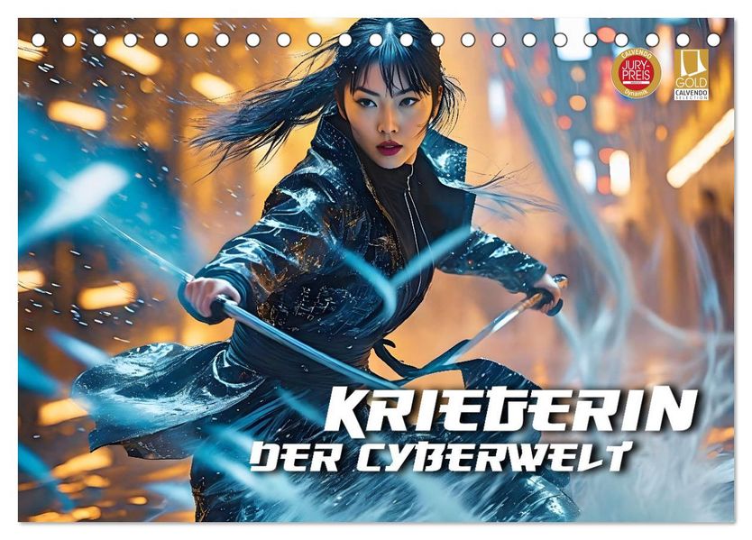 Kriegerin der Cyberwelt (Tischkalender 2027 DIN A5 quer) CALVENDO Monatskalender