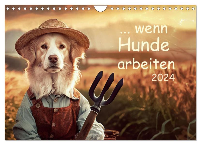 Wenn Hunde arbeiten (Wandkalender 2027 DIN A4 quer) CALVENDO Monatskalender