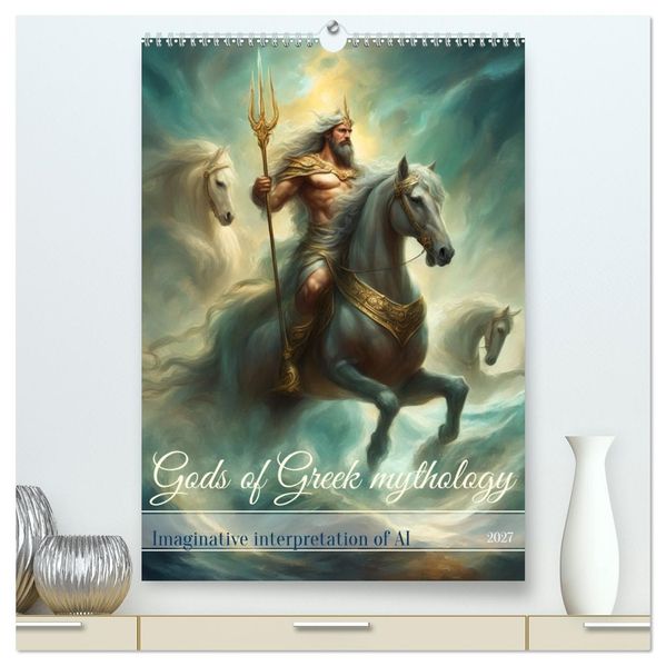 Gods of Greek mythology (High Quality Premium Wall Calendar 2027 DIN A2 portrait)CALVENDO 12 Month Wall Calendar