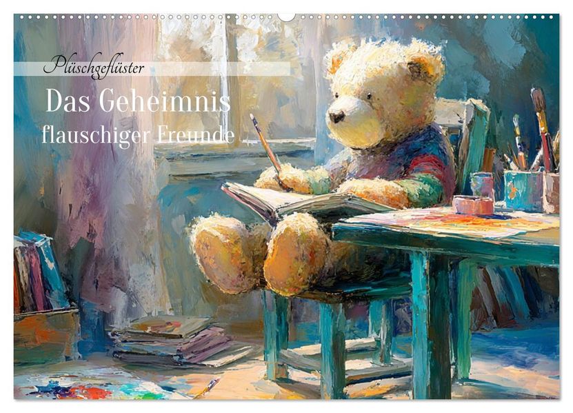 Das geheime Leben flauschiger Freunde (Wandkalender 2027 DIN A2 quer) CALVENDO Monatskalender