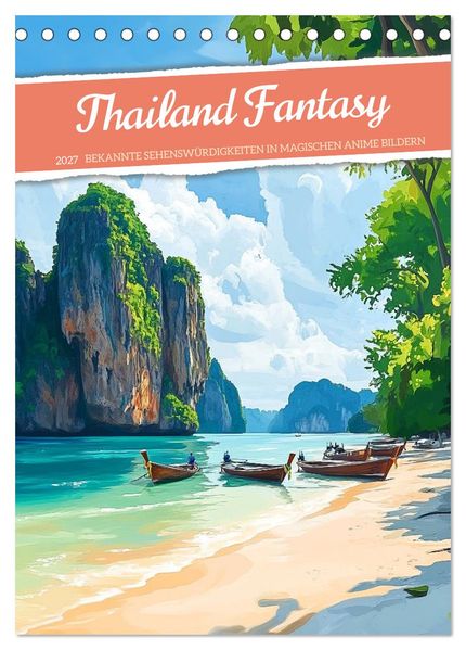 Thailand Fantasie (Tischkalender 2027 DIN A5 hoch) CALVENDO Monatskalender