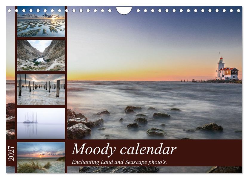 Moody calendar (Wall Calendar 2027 DIN A4 landscape) CALVENDO 12 Month Wall Calendar
