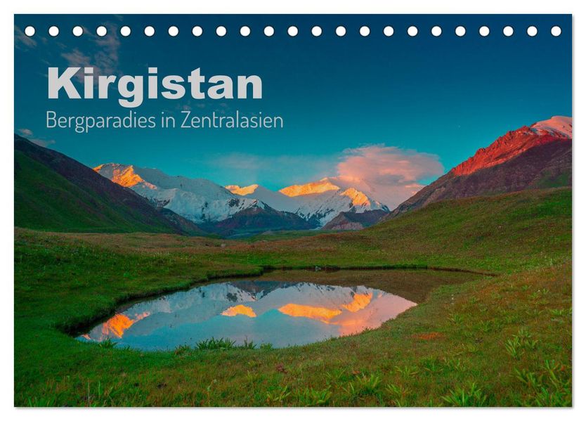 Kirgistan Bergparadies in Zentralasien (Tischkalender 2027 DIN A5 quer) CALVENDO Monatskalender