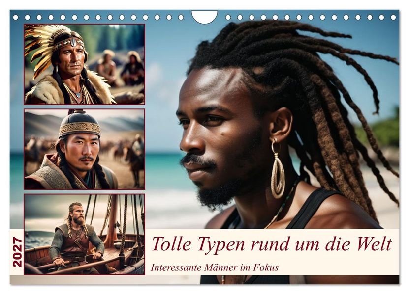 Tolle Typen rund um die Welt (Wandkalender 2027 DIN A4 quer) CALVENDO Monatskalender