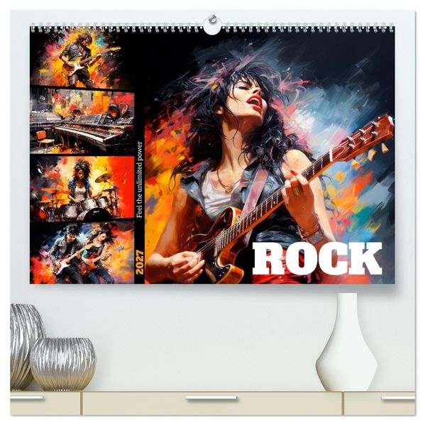 ROCK Feel the unlimited power (High Quality Premium Wall Calendar 2027 DIN A2 landscape)CALVENDO 12 Month Wall Calendar