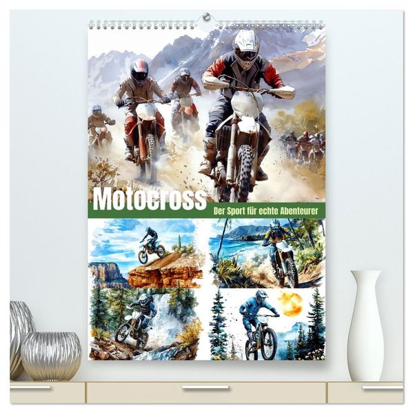 Motocross - Der Sport für echte Abenteurer (hochwertiger Premium Wandkalender 2027 DIN A2 hoch) Kunstdruck in Hochglanz