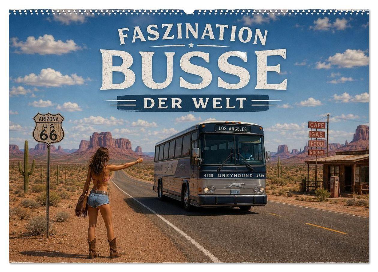 Faszination Busse der Welt (Wandkalender 2027 DIN A2 quer) CALVENDO Monatskalender
