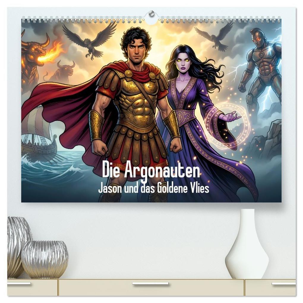 Die Argonauten - Jason und das Goldene Vlies (hochwertiger Premium Wandkalender 2027 DIN A2 quer) Kunstdruck in Hochglanz
