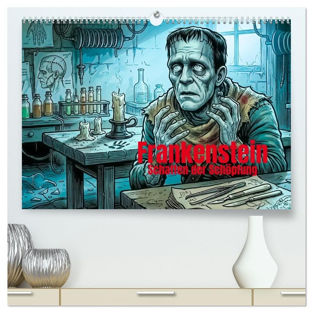Frankenstein - Schatten der Schöpfung (hochwertiger Premium Wandkalender 2027 DIN A2 quer) Kunstdruck in Hochglanz