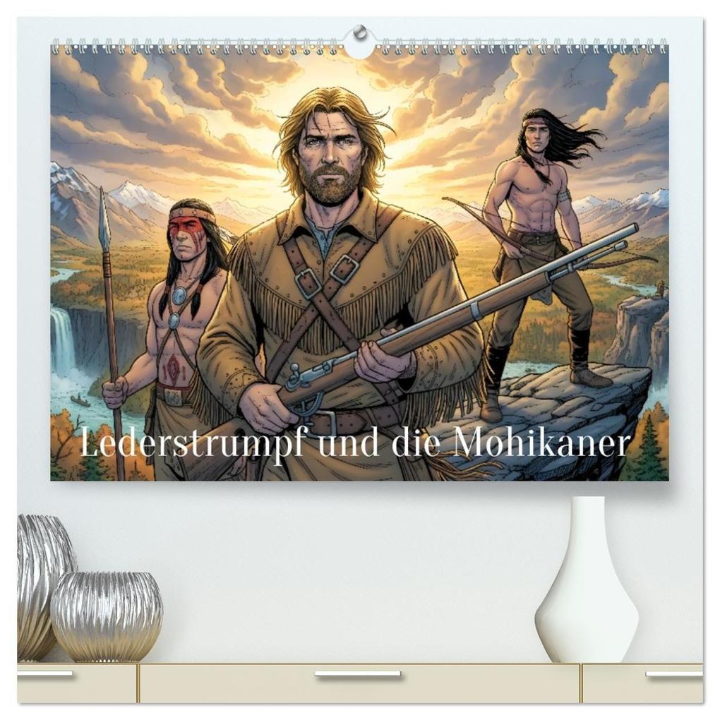 Lederstrumpf und die Mohikaner (hochwertiger Premium Wandkalender 2027 DIN A2 quer) Kunstdruck in Hochglanz