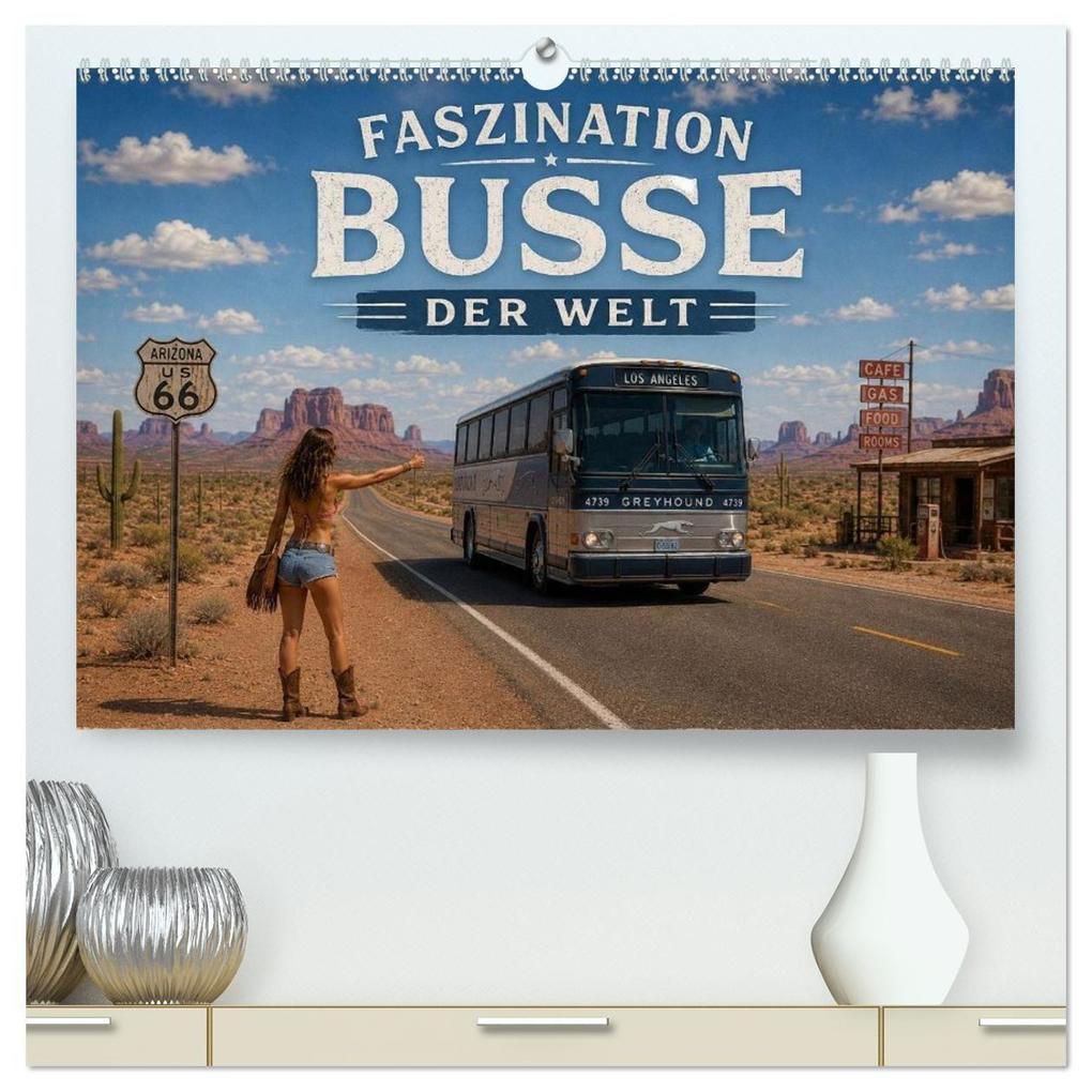Faszination Busse der Welt (hochwertiger Premium Wandkalender 2027 DIN A2 quer) Kunstdruck in Hochglanz