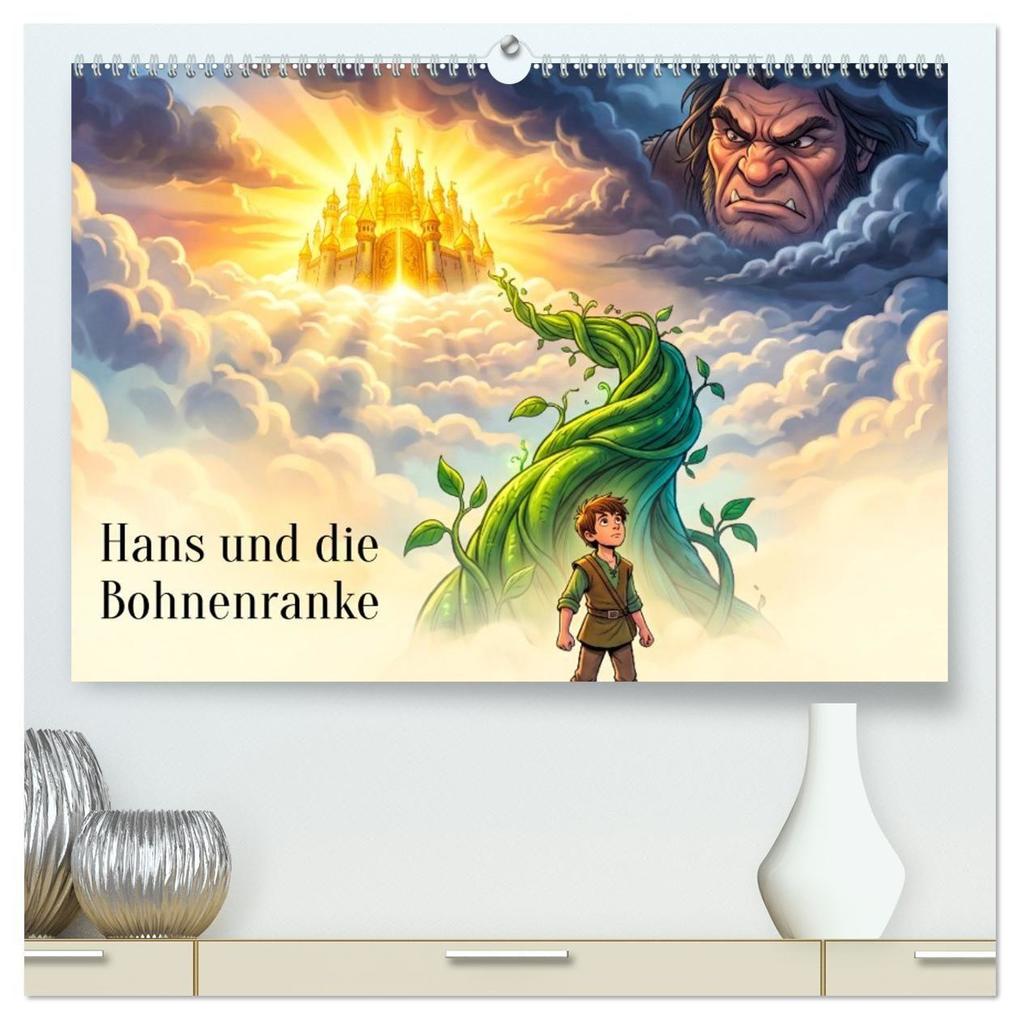Hans und die Bohnenranke (hochwertiger Premium Wandkalender 2027 DIN A2 quer) Kunstdruck in Hochglanz