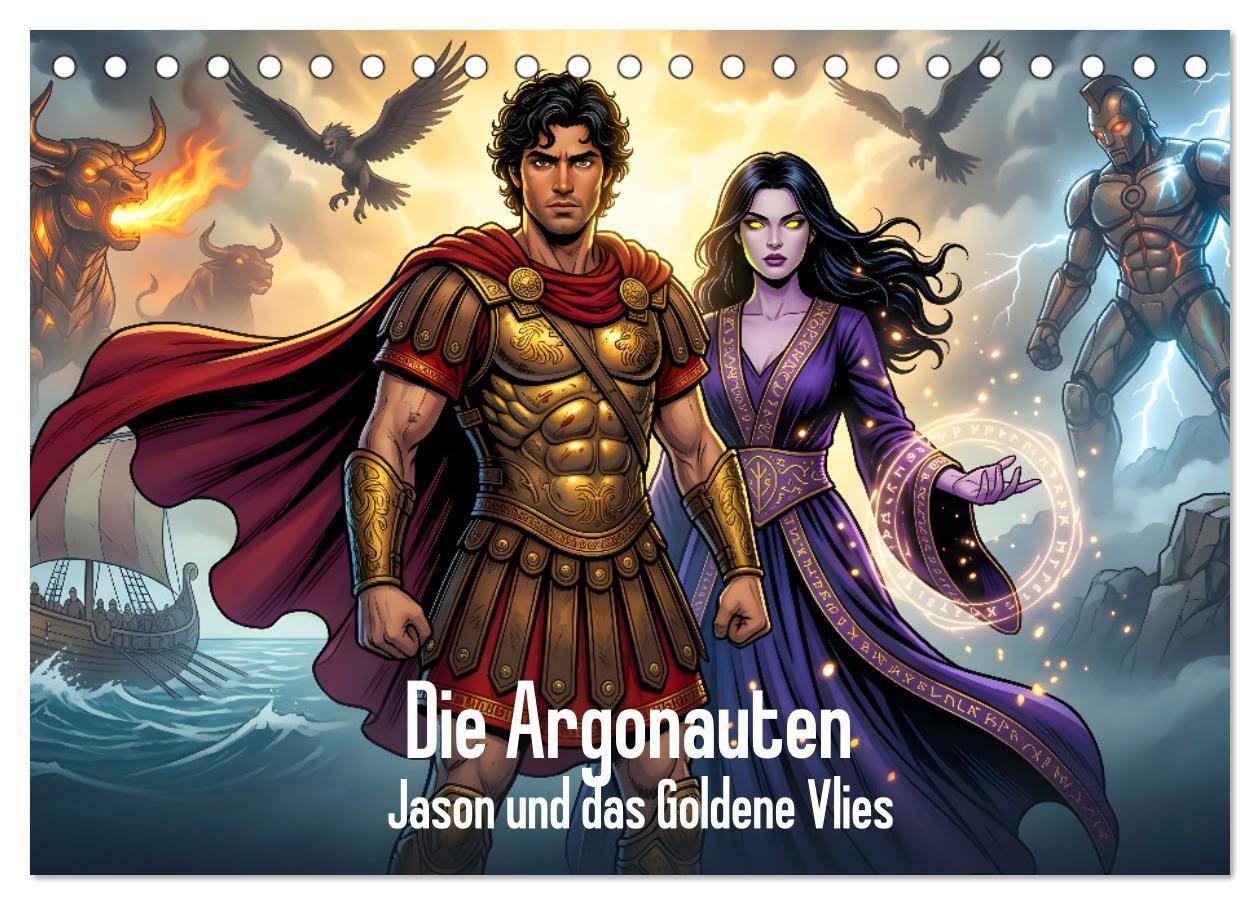 Die Argonauten - Jason und das Goldene Vlies (Tischkalender 2027 DIN A5 quer) CALVENDO Monatskalender