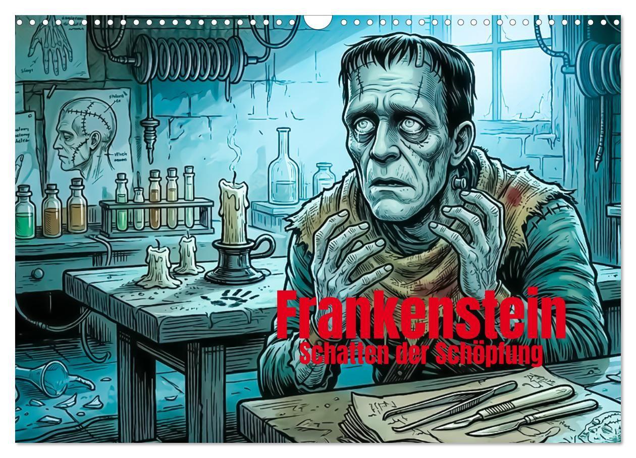 Frankenstein - Schatten der Schöpfung (Wandkalender 2027 DIN A3 quer) CALVENDO Monatskalender