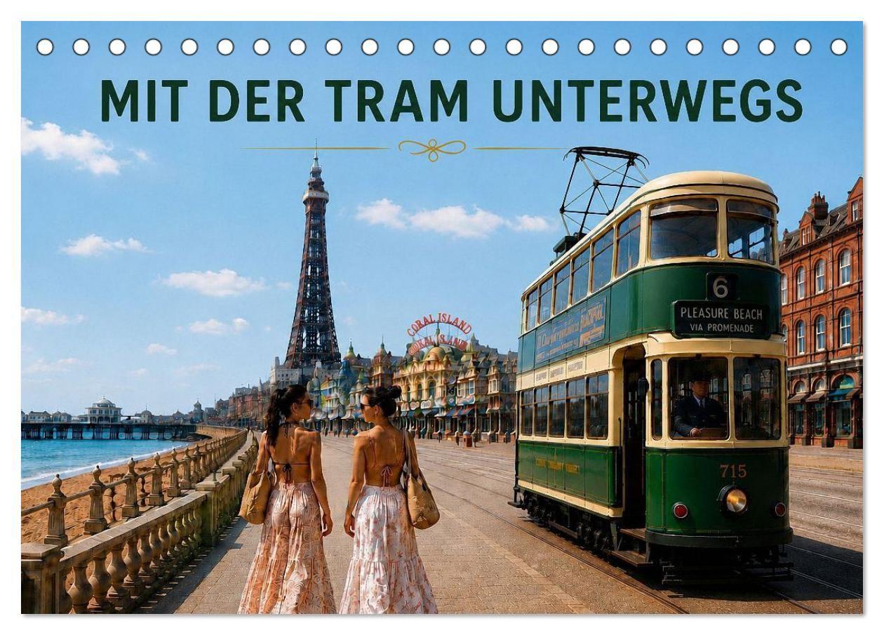 Mit der Tram unterwegs (Tischkalender 2027 DIN A5 quer) CALVENDO Monatskalender