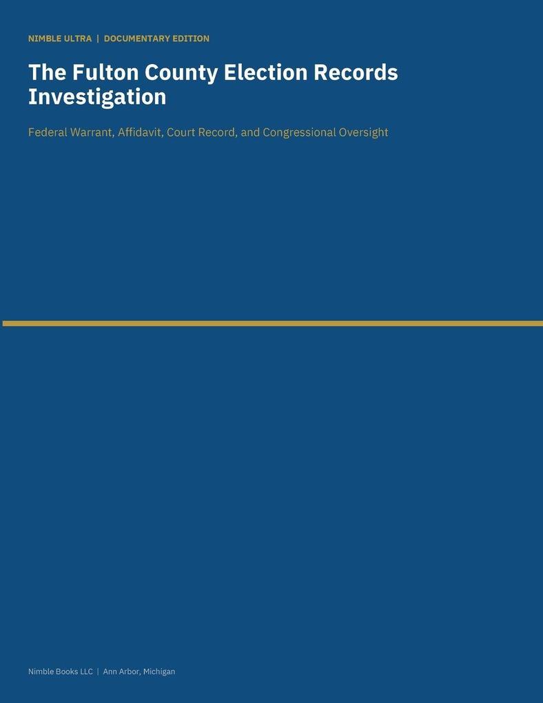 The Fulton County Election Records Investigation