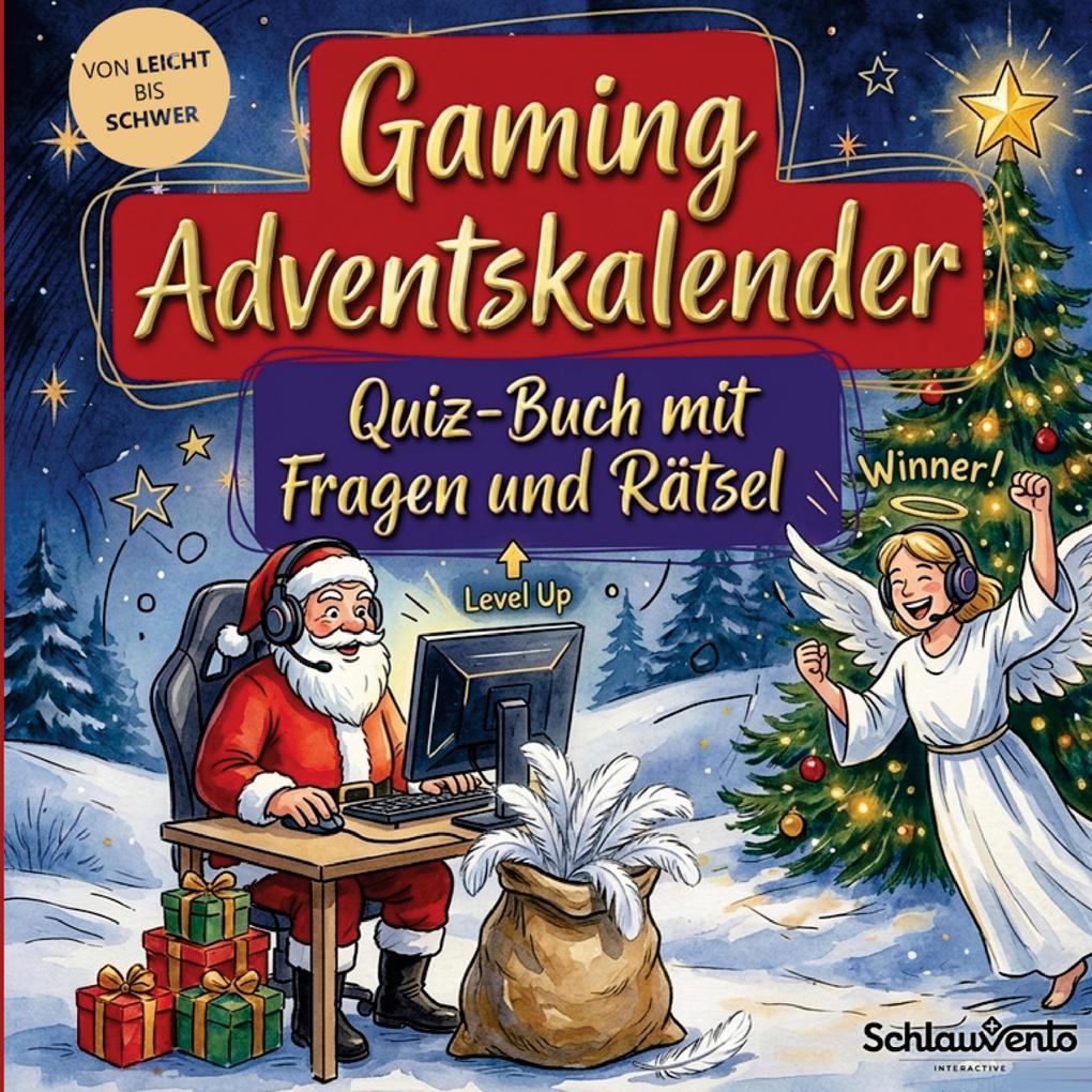 Gaming-Adventskalender: Quiz-Buch mit Fragen und Rätsel