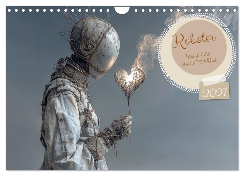 Roboter - Technik Poesie und ein Hauch Magie (Wandkalender 2027 DIN A4 quer) CALVENDO Monatskalender