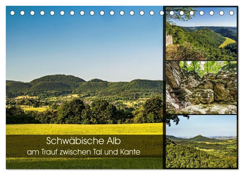 Schwäbische Alb - am Trauf zwischen Tal und Kante (Tischkalender 2027 DIN A5 quer) CALVENDO Monatskalender