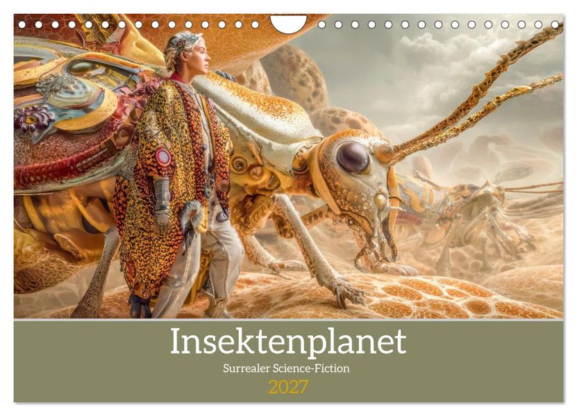 Insektenplanet - Surrealer Science-Fiction (Wandkalender 2027 DIN A4 quer) CALVENDO Monatskalender