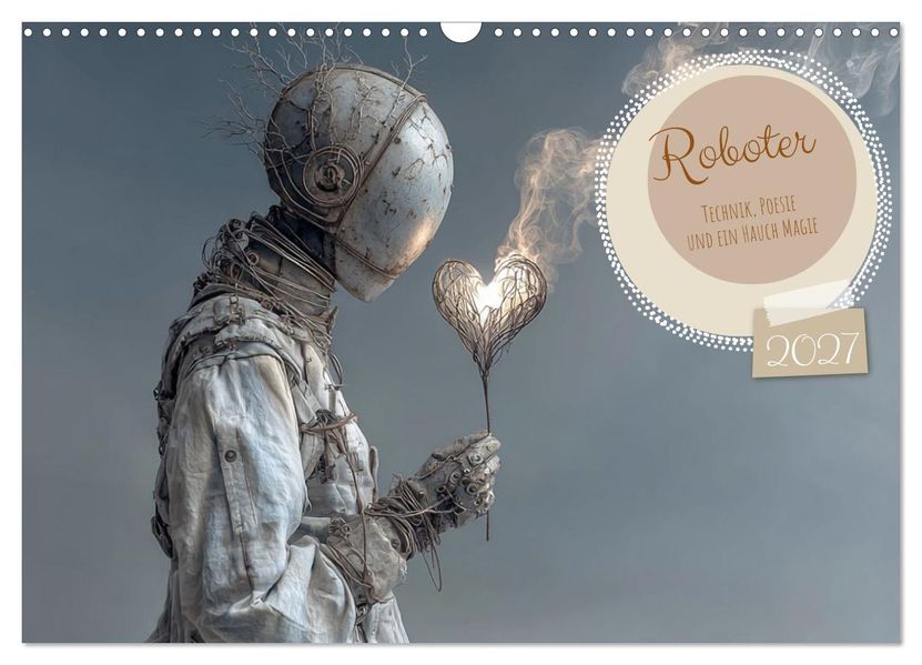 Roboter - Technik Poesie und ein Hauch Magie (Wandkalender 2027 DIN A3 quer) CALVENDO Monatskalender