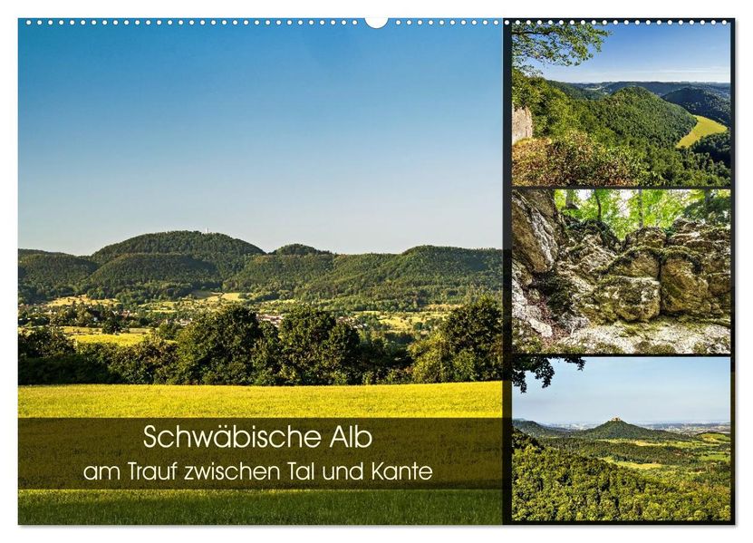 Schwäbische Alb - am Trauf zwischen Tal und Kante (Wandkalender 2027 DIN A2 quer) CALVENDO Monatskalender