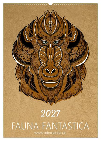 Fauna Fantastica (Wandkalender 2027 DIN A2 hoch) CALVENDO Monatskalender