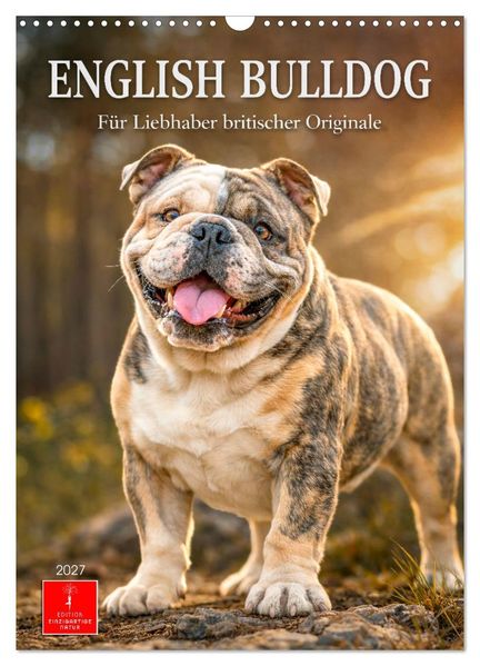 English Bulldog - Für Liebhaber britischer Originale (Wandkalender 2027 DIN A3 hoch) CALVENDO Monatskalender