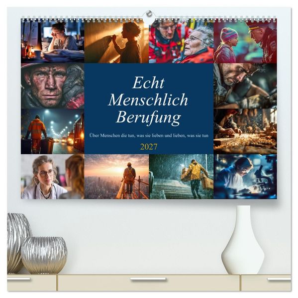 Echt Menschlich Berufung (hochwertiger Premium Wandkalender 2027 DIN A2 quer) Kunstdruck in Hochglanz