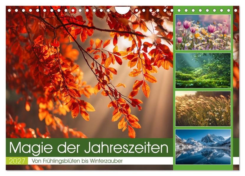 Magie der Jahreszeiten (Wandkalender 2027 DIN A4 quer) CALVENDO Monatskalender