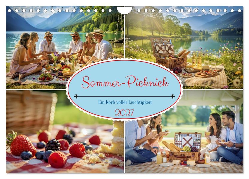 Sommer-Picknick (Wandkalender 2027 DIN A4 quer) CALVENDO Monatskalender